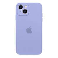 Чехол Silicone Case Full Camera на iPhone 14 Lilac cream